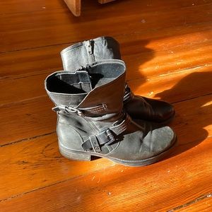 Black Leather Boots, size 9.5 womens